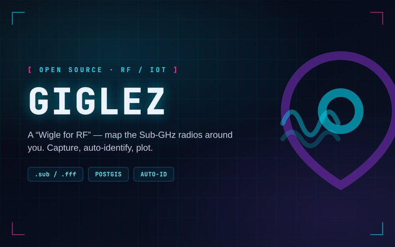 GigLez — crowdsourced Sub-GHz RF IoT device-mapping platform